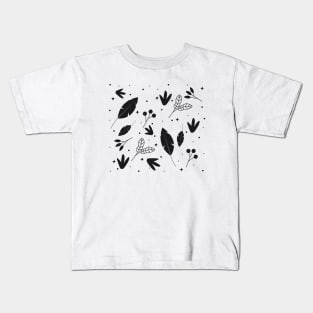 Colorless Tropical Plant Kids T-Shirt